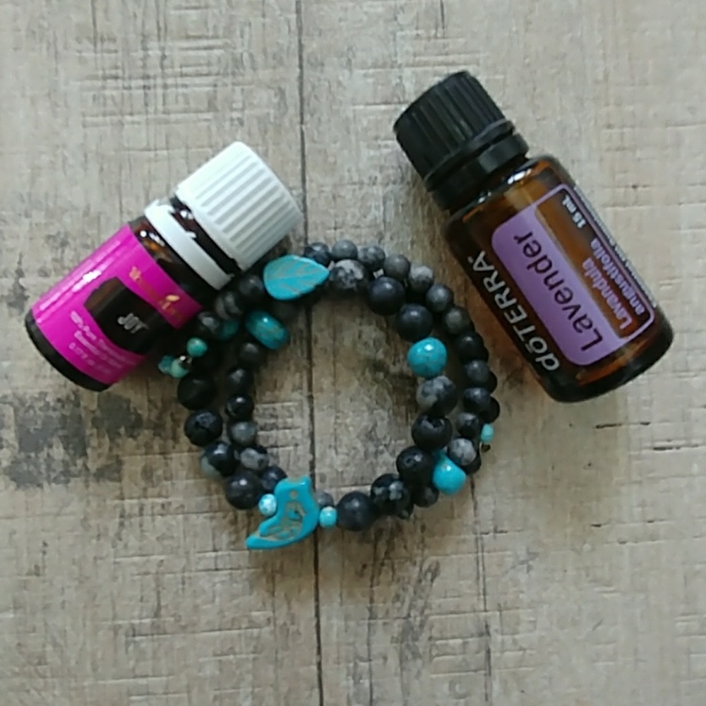 Aromatherapy diffuser oil bracelet